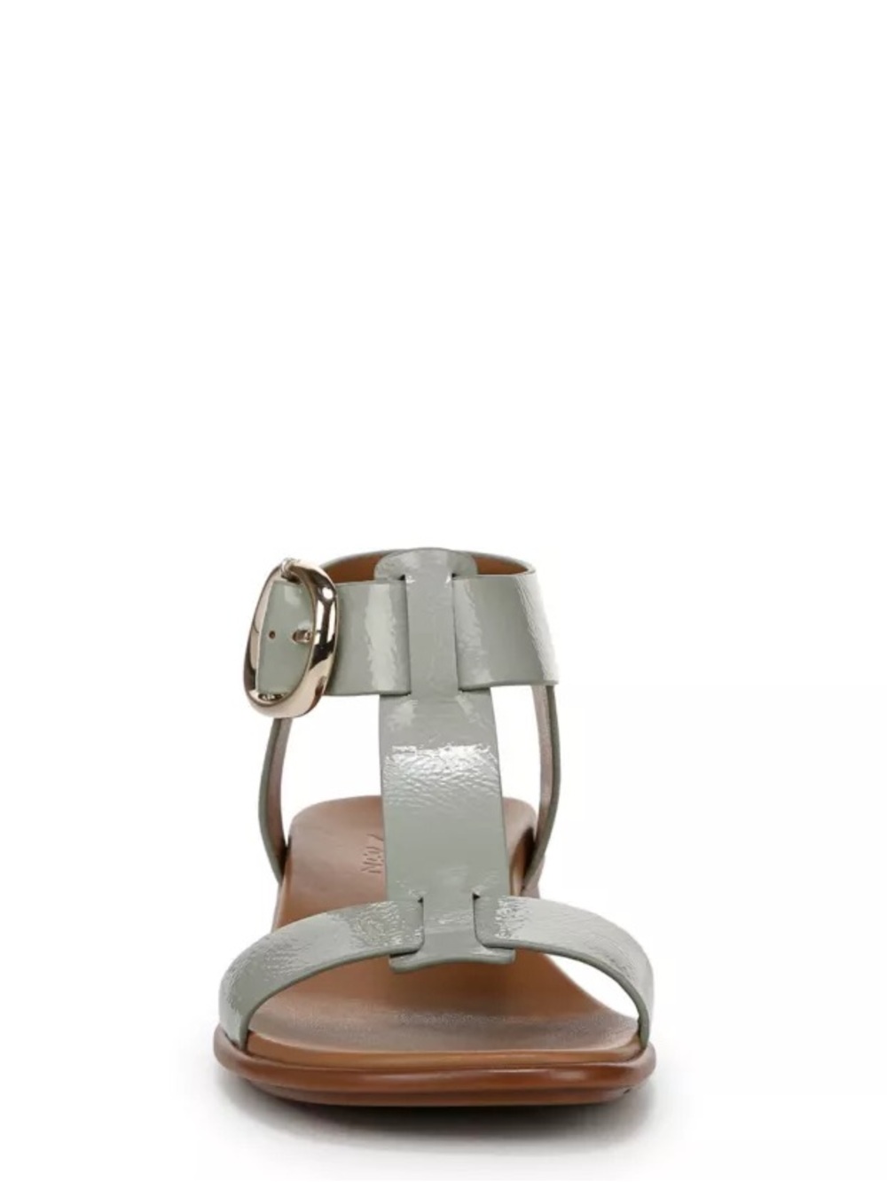 NIB Naturalizer Brandy Pistachio Green T-Strap Sandals Size 7 M